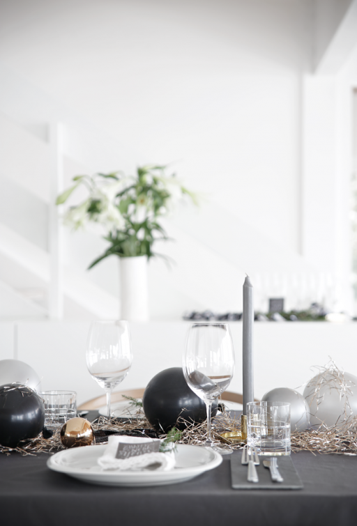 New Year´s table setting